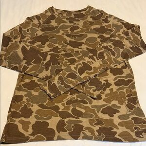 Drake Brown Camouflage Long Sleeve Tee NWOT